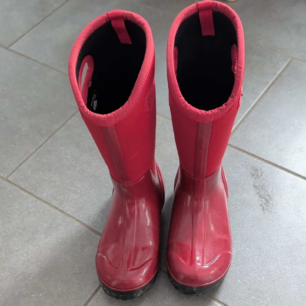 Red Waterproof Boots